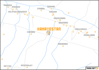 map of Kamāyestān