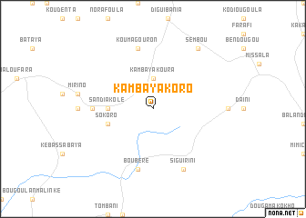 map of Kambaya Koro