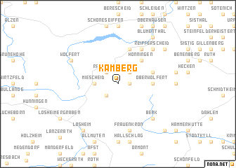 map of Kamberg