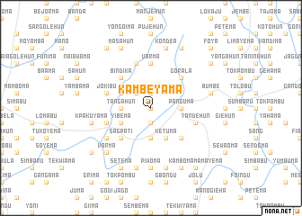 map of Kambeyama