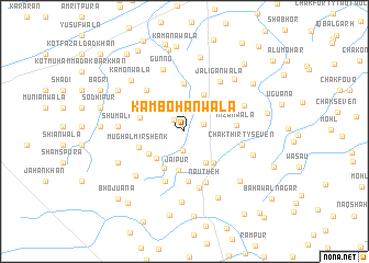 map of Kambohānwāla