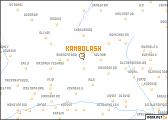 map of Kāmbolāsh