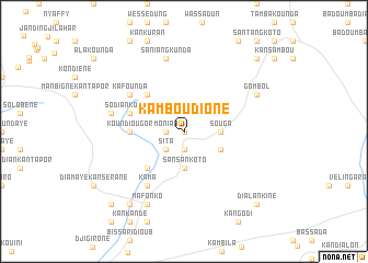 map of Kamboudione