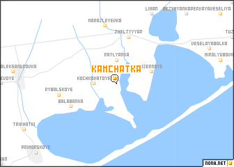 map of Kamchatka