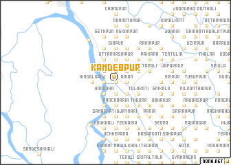 map of Kāmdebpur