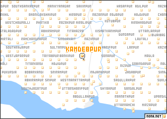 map of Kāmdebpur