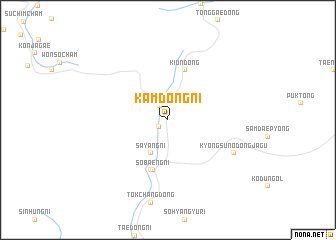 map of Kamdŏng-ni