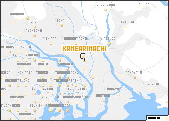 map of Kamearimachi