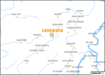 map of Kamebiama