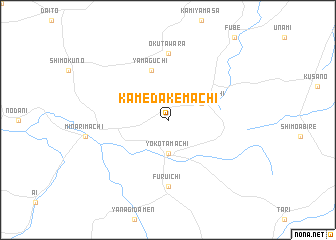 map of Kamedakemachi