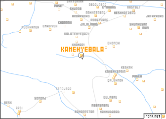 map of Kāmeh-ye Bālā