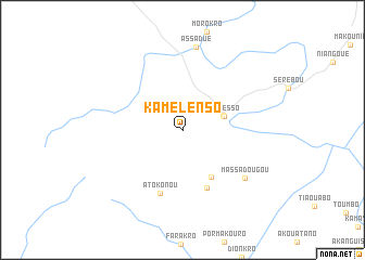 map of Kamelenso