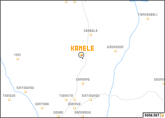 map of Kamélé