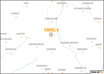 map of Kamélé