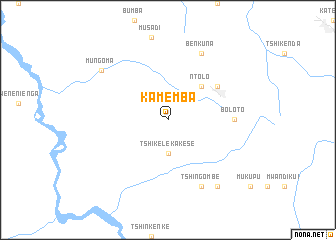 map of Kamemba