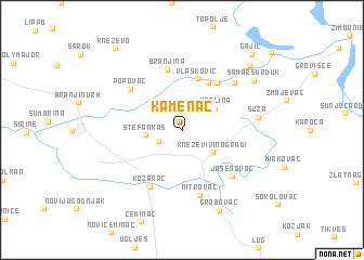 map of Kamenac