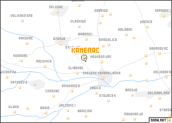 map of Kamenac