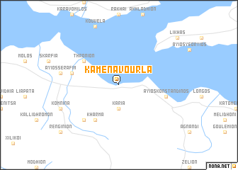 map of Kaména Voúrla