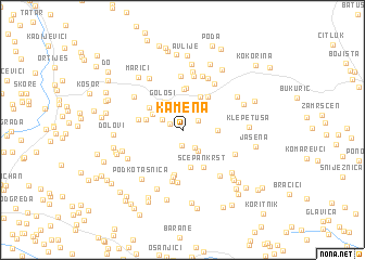 map of Kamena