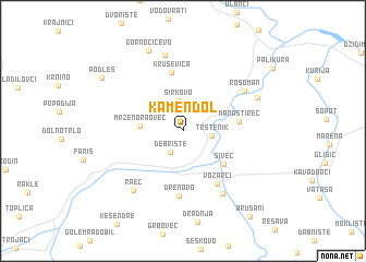 map of Kamen Dol