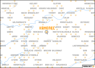 map of Kamenec