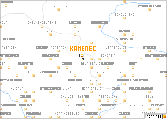 map of Kamenec