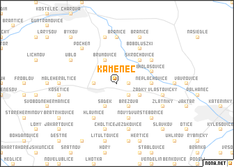 map of Kamenec