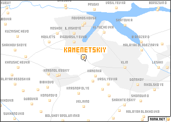 map of Kamenetskiy