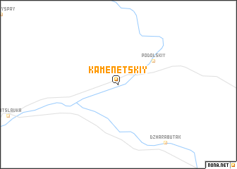 map of Kamenetskiy