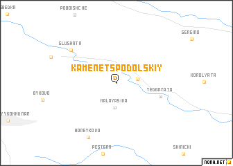 map of Kamenets-Podol\