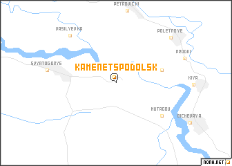 map of Kamenets-Podol\