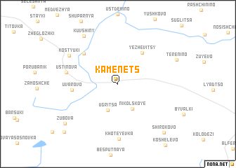 map of Kamenets