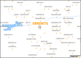 map of Kamenets