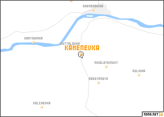 map of Kamenevka