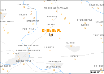 map of Kamenevo