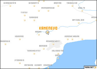 map of Kamenevo