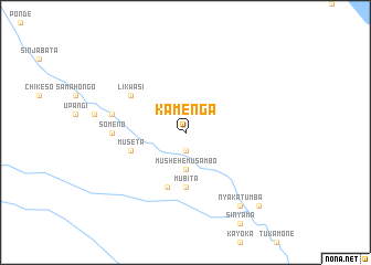 map of Kamenga