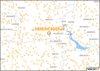 map of Kamenica Donja