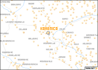 map of Kamenica