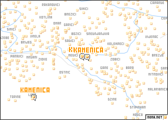 map of Kamenica
