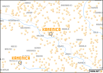 map of Kamenica