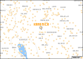 map of Kamenica