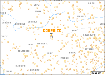 map of Kamenica