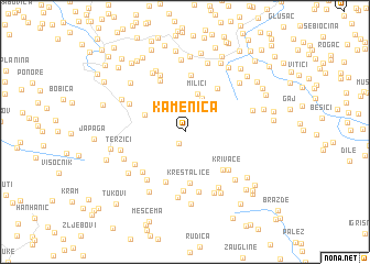 map of Kamenica