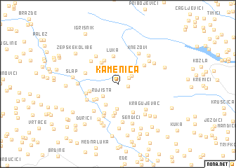 map of Kamenica