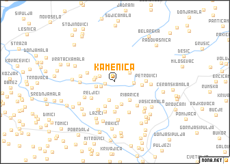 map of Kamenica