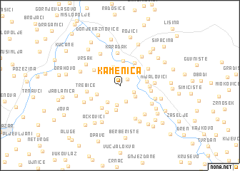 map of Kamenica