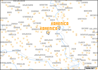 map of Kamenica