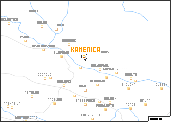 map of Kamenica