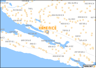 map of Kamenice